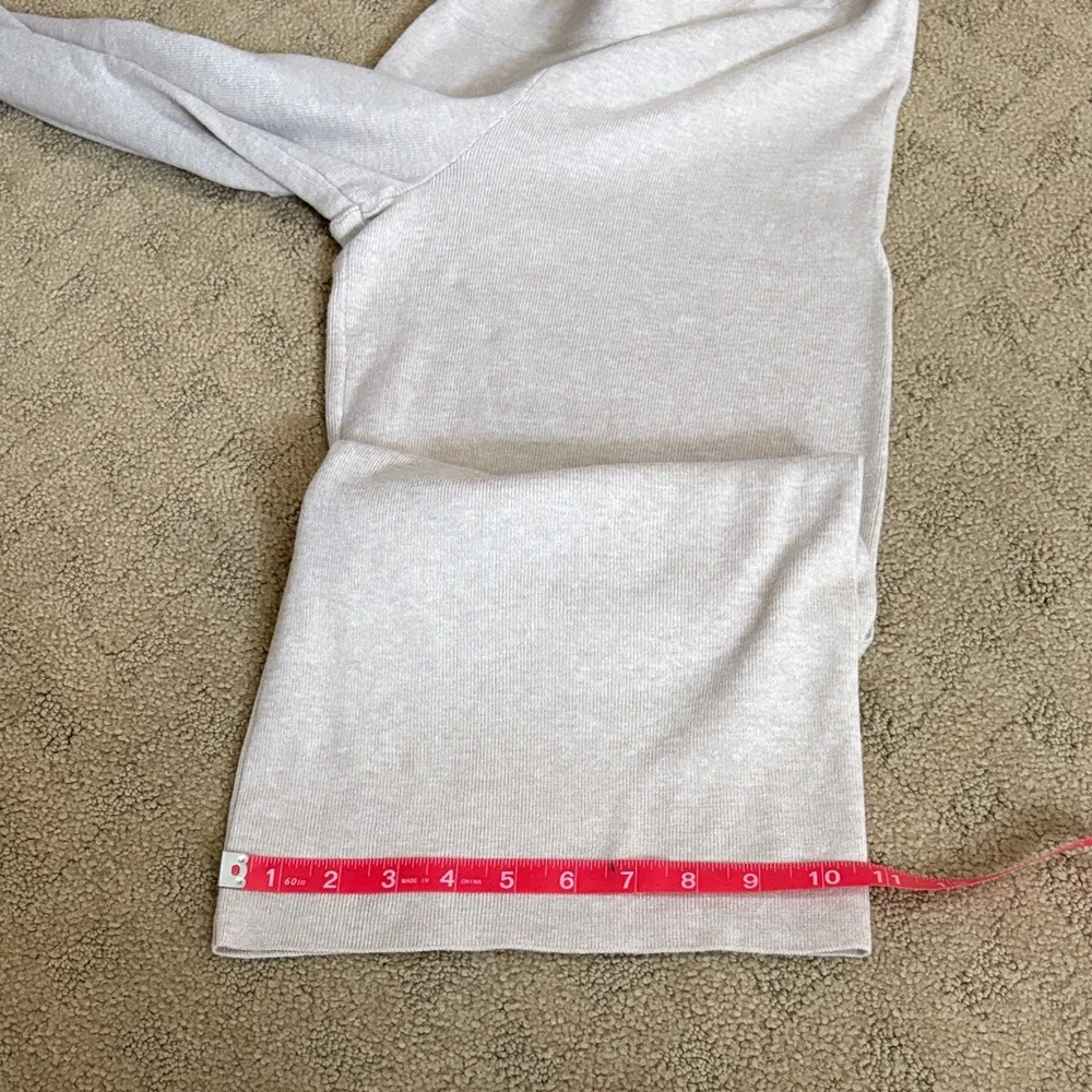 Women's V-Neck Sweater and pants set  in Tan - Picture 8 of 10